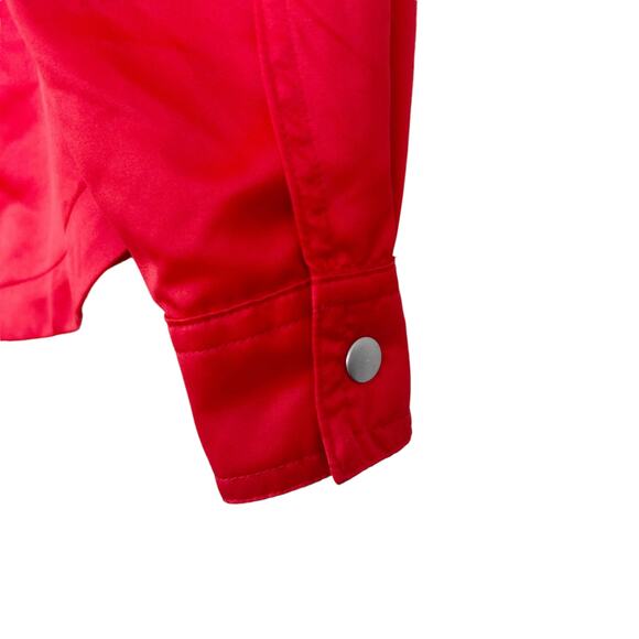 Jordan Classics Habanero Red Full Zip Long Sleeve Sz S - Picture 7 of 8